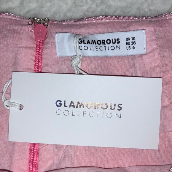 NWT Glamorous Collection Pink Floral Skirt (Size 6) - Picture 7 of 15